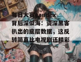 每日大赛yandex背后深似海：资深黑客扒出的底层数据，这反转简直比电视剧还精彩。